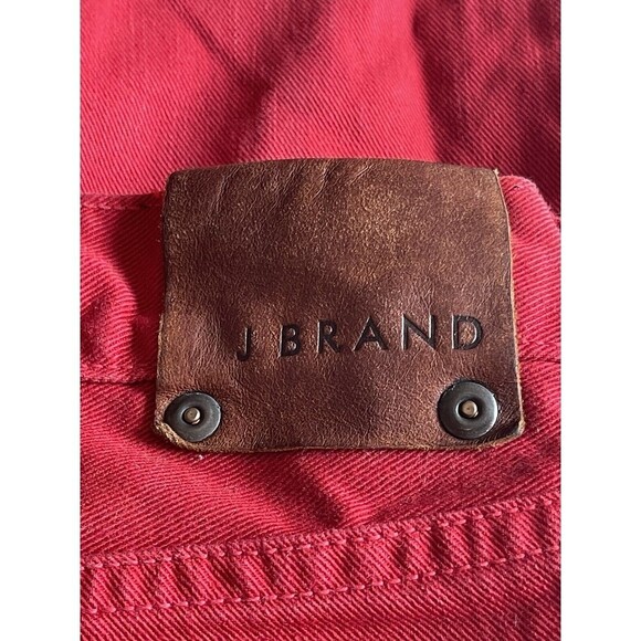 J Brand Men’s Size 34 Red Kane Slim Straight Fit Jeans MEASURES 37X35 - Picture 8 of 13